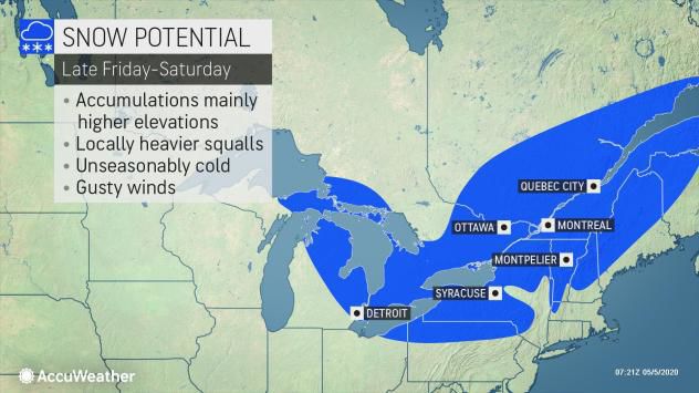 Snow potential Friday-Saturday by AccuWeather